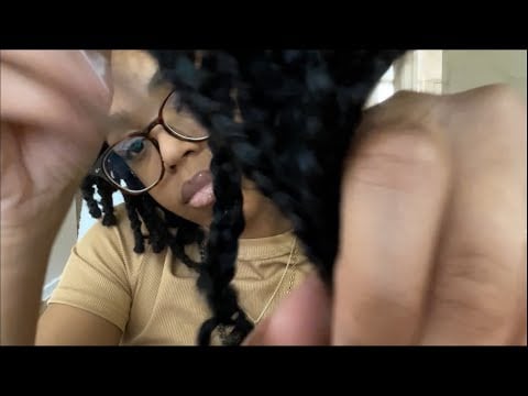 ASMR Moving Your Hair Out Of Your Face & Clipping Your Hair Back 💌 Video Request