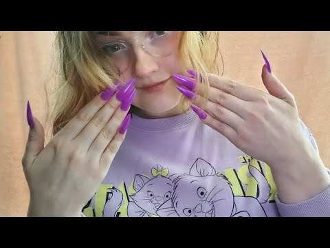 ASMR LONG NAIL SOUNDS (snapping, nail clicking, tapping on nails)