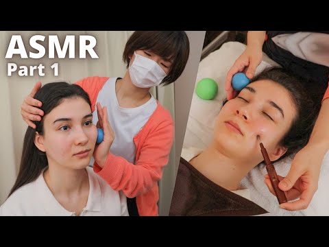 ASMR I got my FACE BALANCED in Japan, Soft Spoken (Part 1)