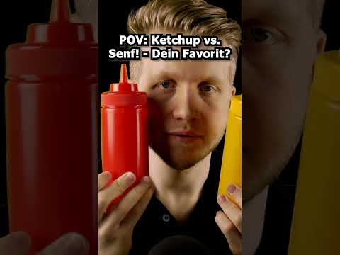ASMR - POV: Ketchup vs  Senf  - Dein Favorit? #shorts #asmr #roleplay #deutscheasmr