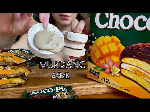 Печенье «Шайбы» с ореховым кремом🌰// Cokies “Washers” with nut cream// MUKBANG