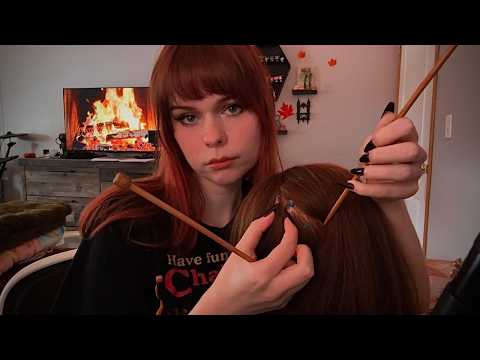 ASMR Lice Check In The School Bathroom🪳
