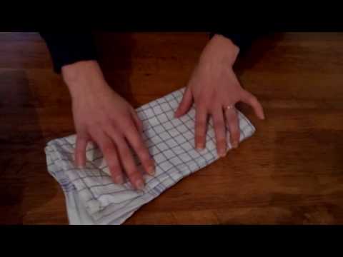 ASMR Tingles Soft Spoken - Towel Folding & Paper Cutting