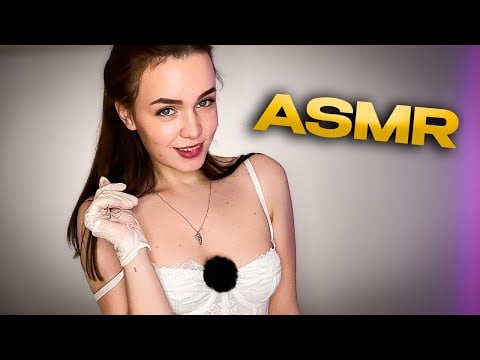 [4K USA ASMR] Ultimate Tingles: Latex Glove Gazes, Nail Rubbing & White Flovered Lace Dress🤍