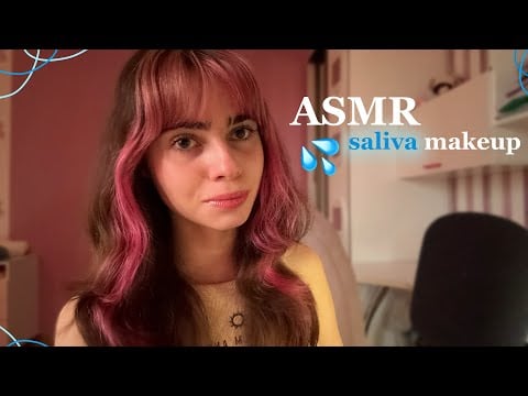 АСМР Макияж Слюной💦ASMR Saliva Makeup
