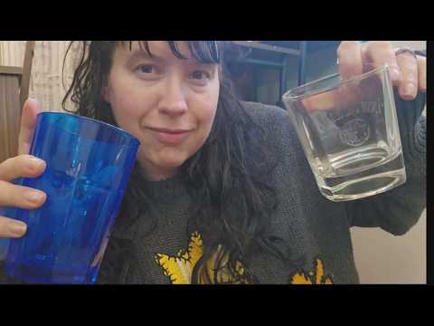 ASMR Glass Tapping .. Lids ... Rambles ... dedicated to Danielle