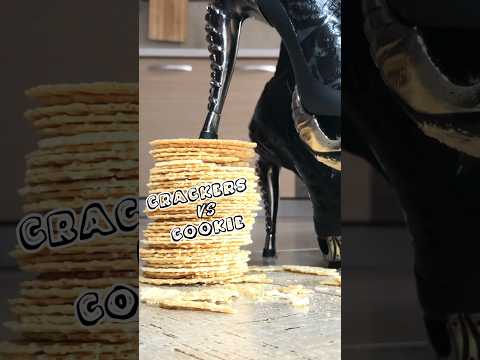 Iron Guardians vs. Fast Food! Oddly Satisfying High Knee Boots Crushing! ASMR