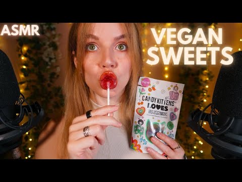 ASMR EATING VEGAN SWEETS ear to ear asmr