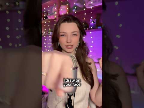 Draw on your face #asmr #asmrsounds #asmrrelax #asmrsleep #relax #tingles #asmrvideo #relaxingvideos