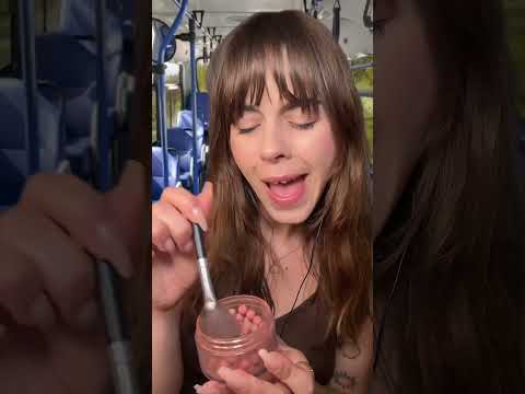 ASMR Random Jealous Girl on the bus does your makeup 💄 #asmrshorts #asmrroleplay #shortsfeed #viral