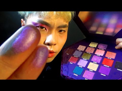 Jeffree Star Palette on Yo Screen 👁️ Realistic ASMR • Korean Makeup Roleplay