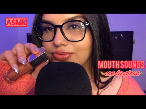 MOUTH SOUNDS CON LIPGLOSS 🫦 & TAPPING EN MIS UÑITAS 💅🏼✨ ASMR RÁPIDO | Vane ASMR