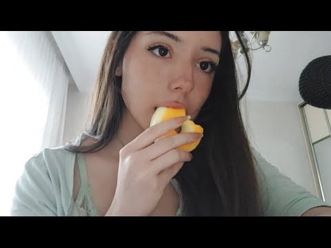 asmr chewing - sucking squishy food ! tingly tongue and mouth sounds 🥐🍩