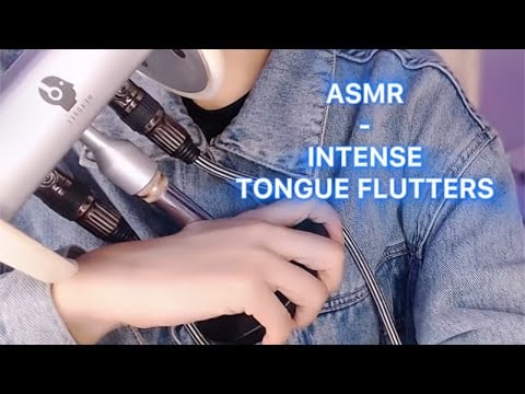ASMR - intense ear to ear tongue fluttering flutters (no talking)