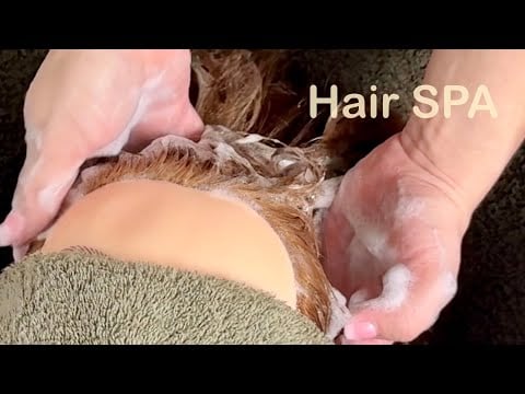 ASMR Hair Play | Hair SPA Scalp Massage, Shampooing, Washing and More (no taking)