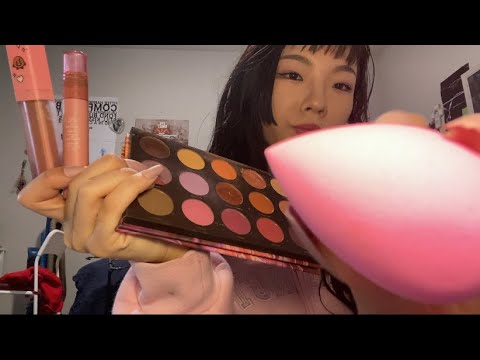 doing ur FAST valentines makeup-asmr