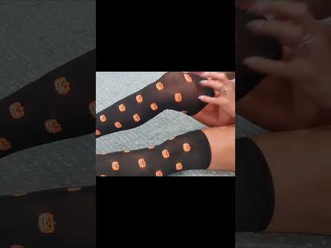 #asmr Halloween stockings fabric sounds #fabricsounds #nails