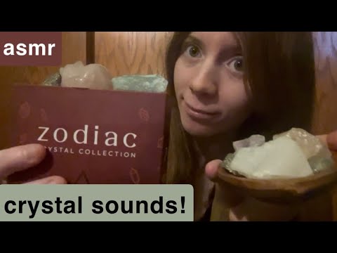 asmr with crystals! 🤍 lofi rubbing & scratching
