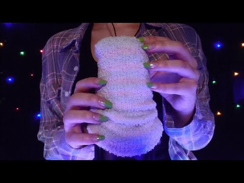 ASMR - Fluffy Socks On the Microphone (Microphone Scratching & Rubbing + Fabric Sounds) [No Talking]