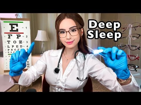 ASMR Eye Exam for Sleep 💤 3 Hours of Medical Roleplay, Cranial Nerve Exams & Light Triggers 😴
