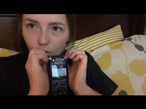 Asmr Tascam Ear Tapping, Mouthsounds, close whispers + slight Softspoken 