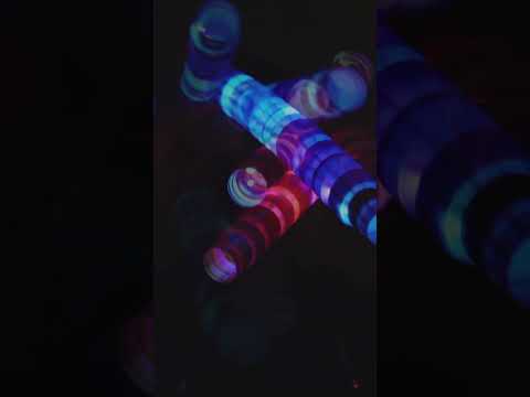 Red vs Blue Light Show Visual ASMR Triggers