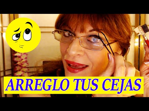 ASMR TE ARREGLO, DISEÑO y MAQUILLO TUS CEJAS🥱TE VAS A DORMIR