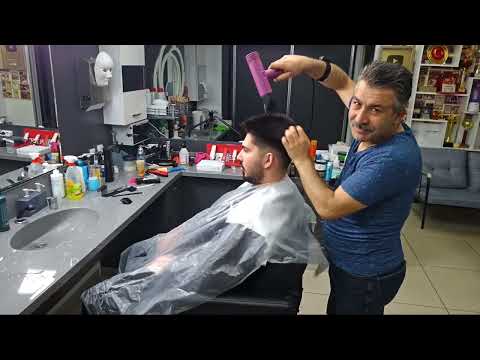 ASMR RELAXING HAIR CUTTING AND BODY MASSAGE WITH MUNUR ONKAN
