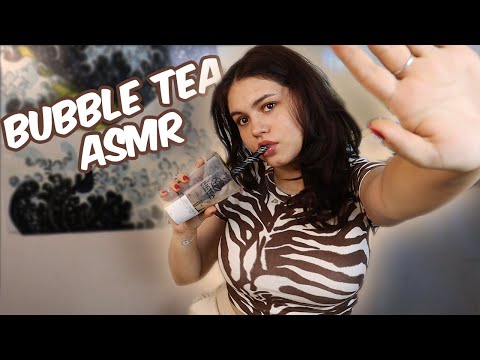 ASMR BUBBLE TEA | Boba eating, drinking and chatting