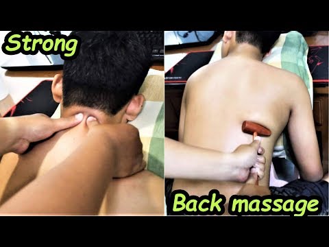 Best ASMR Back and Neck Massage by hand and Tools - ASMR Relaxing