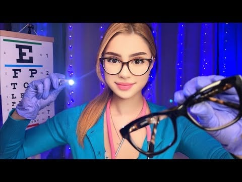 ASMR VITE Examen de la VUE Verre 1 OU 2 Médecin Roleplay pour la Détente, Examen RP Médical Yeux