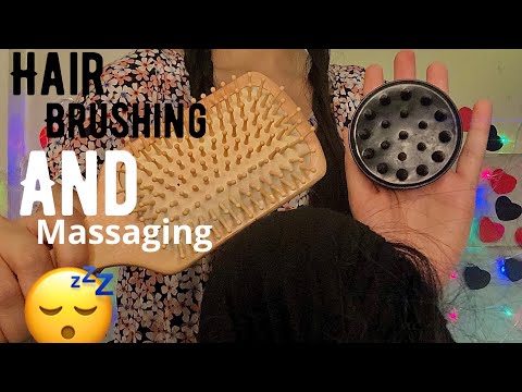 ASMR~ Hair Brushing, Scalp Massaging, 💆🏻‍♀️Finger Taps. Help You Feel Relax.🧘‍♀️