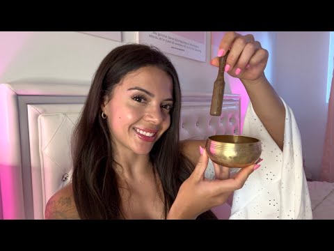 ASMR SPA ESPIRITUAL DO SONO (voz suave, hand movement, tapping)