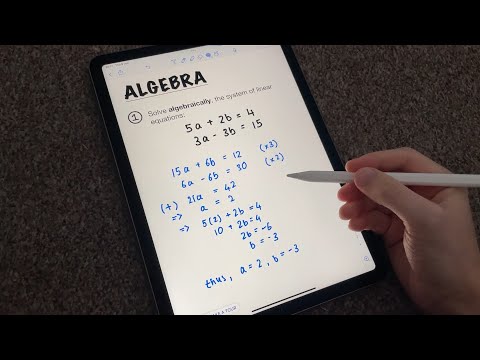 [ASMR] Solving Algebra Problems 📚 ASMR Maths