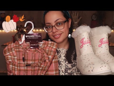 ASMR| Cozy Fall Fashion Haul 🍂 (over explaining, fabric sounds, tag tapping &tracing)