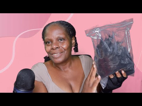 Trying On My New Lace Wig ASMR Wavy Short Jet Black
