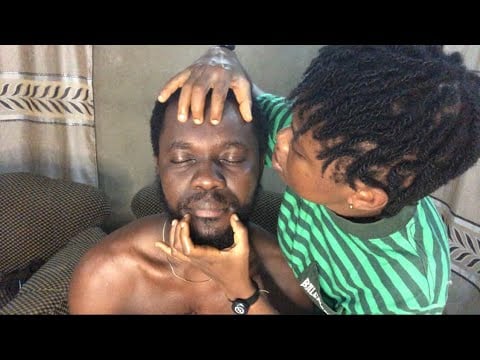 ASMR TINGLING FACE TOUCHING AND BEARDS NITPICKING FOR DEEP SLEEP 😴 