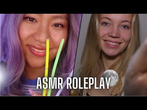 ASMR Roleplay I Petit test visuel et auditif relaxant avec @ASMRJade56 💜 (visuels, face touching...)