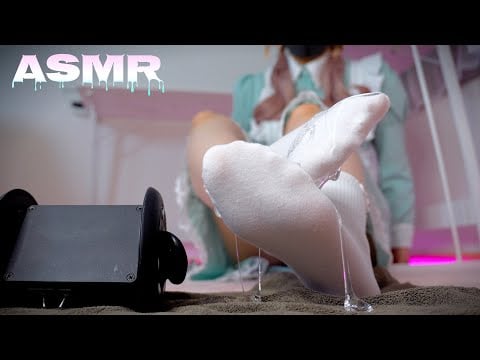 【4K/ASMR】メイドの白靴下✖︎艶やかゼリーマッサージ💕｜極上リラックス🌙💤【睡眠導入/No Talking/Triggers for sleep/Relaxation/scratching】