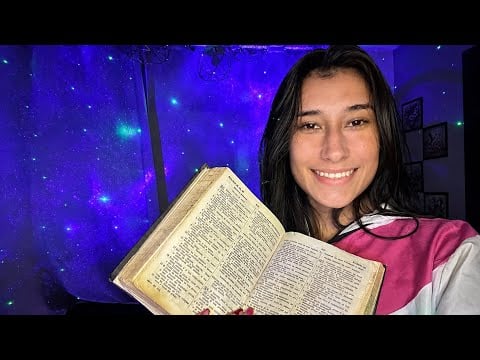 ASMR leitura inaudível e sussurros 😴😴😴