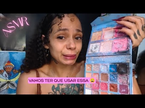 ASMR maquiagem DUVIDOSA Cry Baby | roleplay caseiro voz suave 