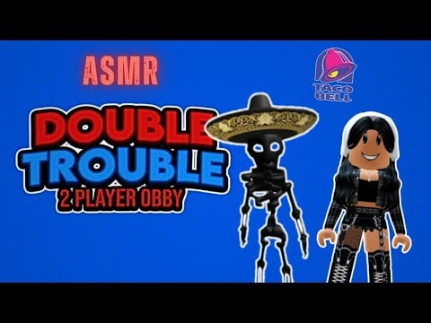 [Roblox ASMR] Eating A Taco Bell Burrito 🌯 (sticky & chewy mouth sounds) ✨ | Double Trouble