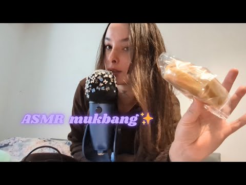 ASMR mukbang 💓✨ intense eating sounds and showing you my crotchet