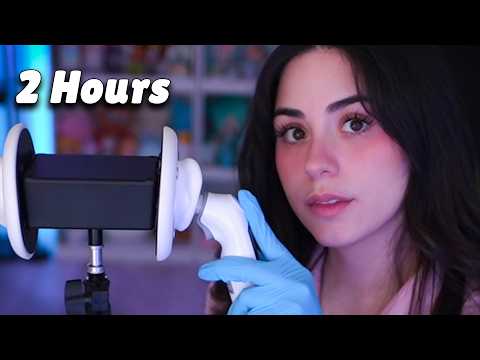 ASMR | 2 hours of ear exams to help you sleep 😴 [NO MID ADS]
