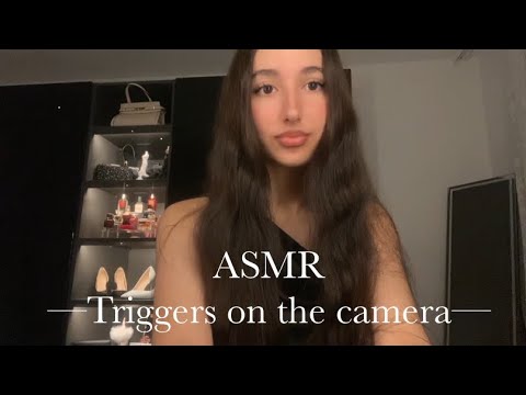 Asmr triggers on the camera 📸🎀 — sleep & relax 