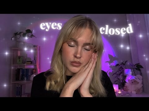 ASMR eyes closed instructions for sleep 😴 | fall asleep in 40 minutes | whispering only