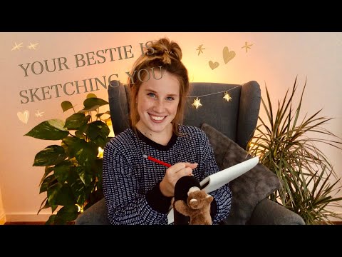 Sketching You 🌸 | Roleplay | German ASMR | Maje ASMR