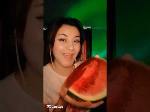 Asmr eating watermelon 🍉🤤 # #asmr #sleep #mukbang #relaxing
