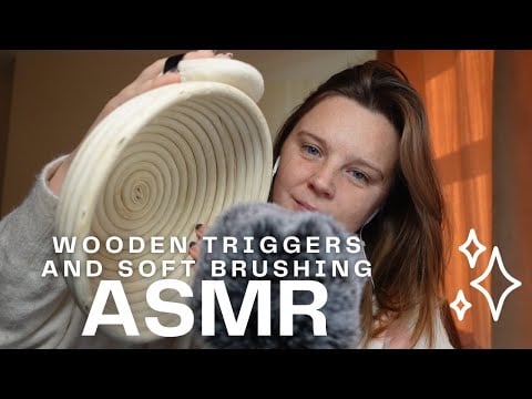 ASMR • Chatty | Wooden Triggers with Soft Brushing