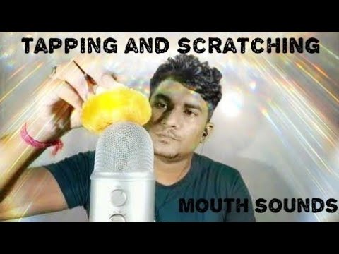 asmr tapping and scratching mouth sounds